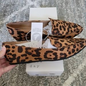 Womens Leopard Loafers